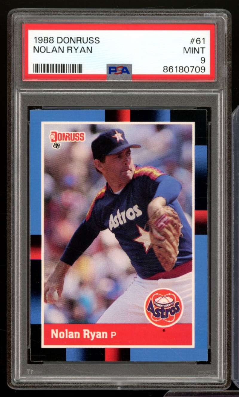 Nolan Ryan Card 1988 Donruss #61 PSA 9 Image 1