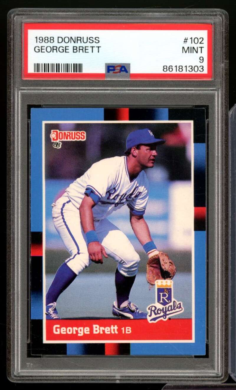 George Brett Card 1988 Donruss #102 PSA 9 Image 1