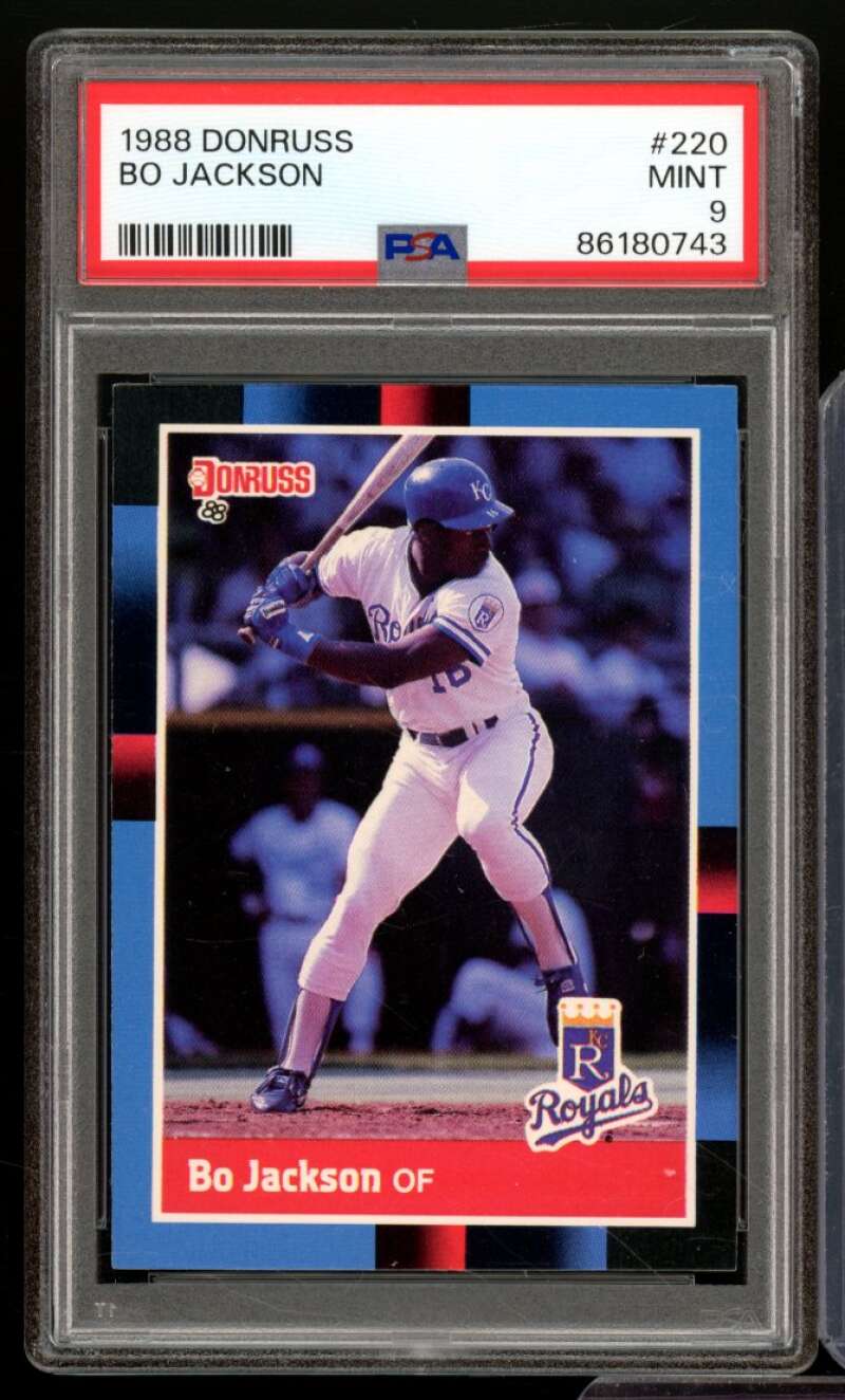 Bo Jackson Card 1988 Donruss #220 PSA 9 Image 1