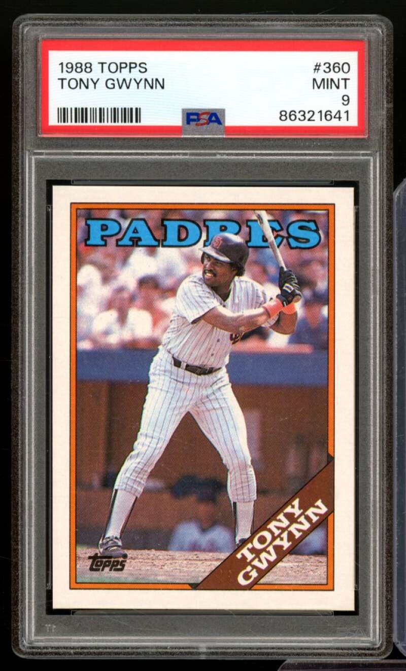 Tony Gwynn Card 1988 Topps #360 PSA 9 Image 1