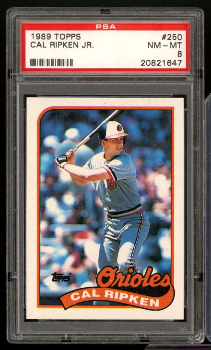 Cal Ripken Jr. Card 1989 Topps #250 PSA 8 Image 1