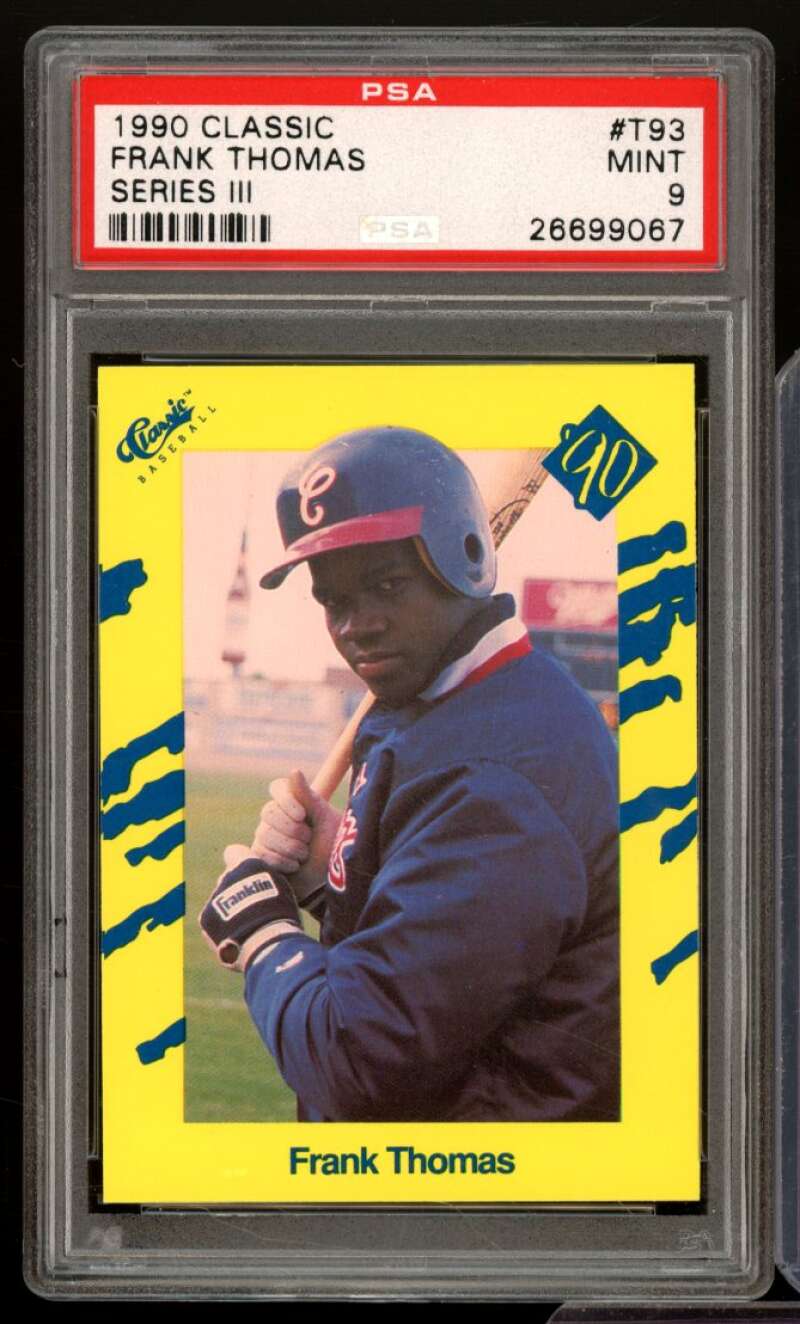 Frank Thomas Rookie Card 1990 Classic #T93 PSA 9 Image 1