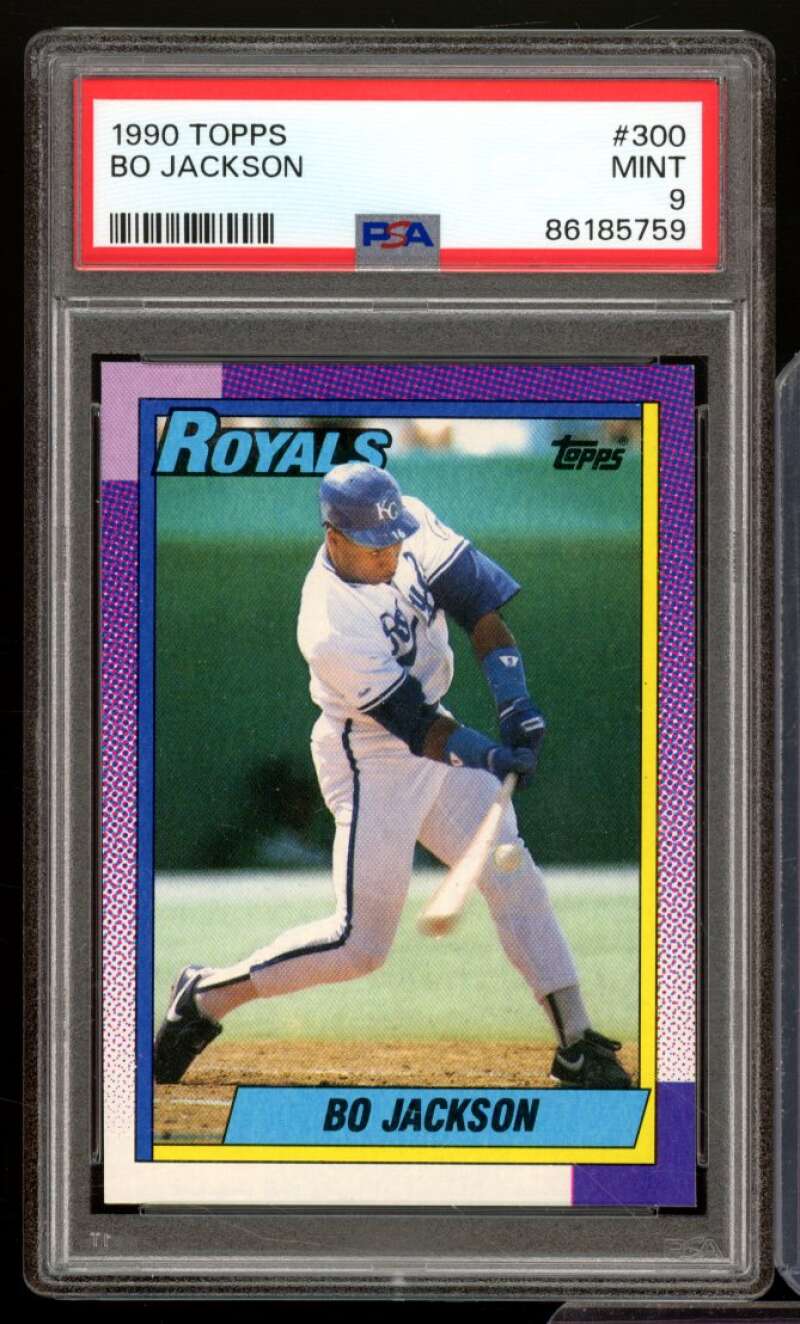 Bo Jackson Card 1990 Topps #300 PSA 9 Image 1