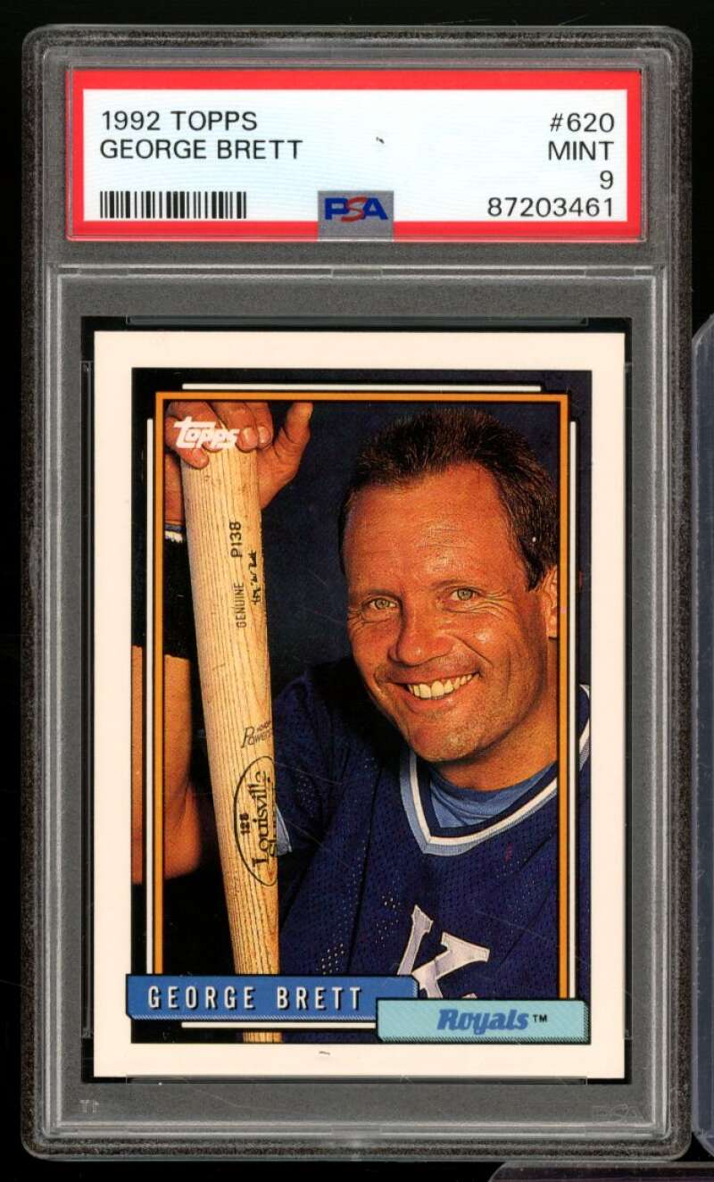 George Brett Card 1992 Topps #620 PSA 9 Image 1