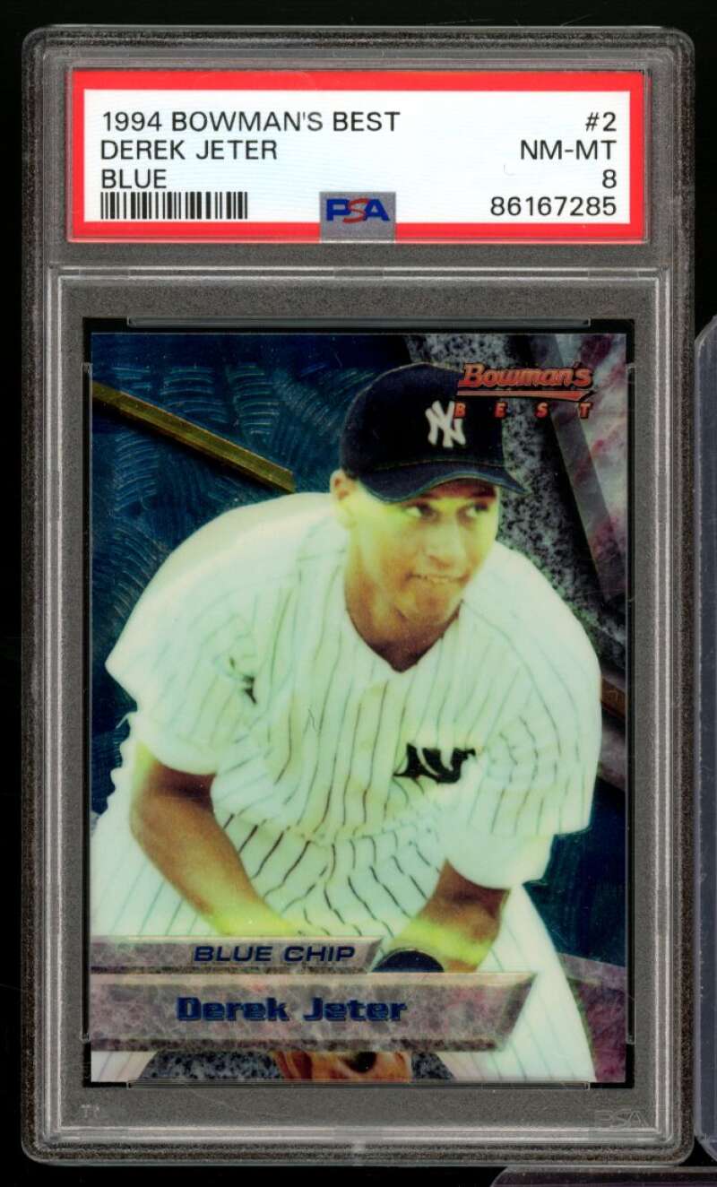 Derek Jeter Card 1994 Bowman's Best #2 PSA 8 Image 1