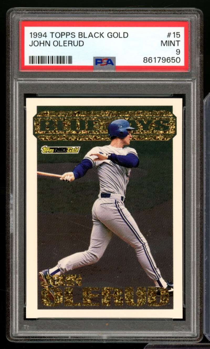 John Olerud Card 1994 Topps Black Gold #15 PSA 9 Image 1