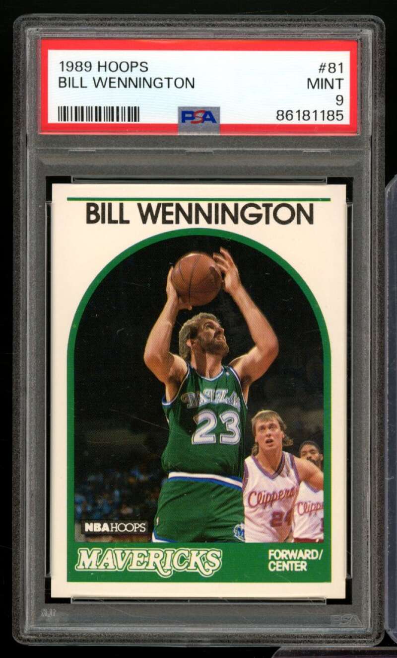 Bill Wennington Rookie Card 1989-90 Hoops #81 PSA 9 Image 1