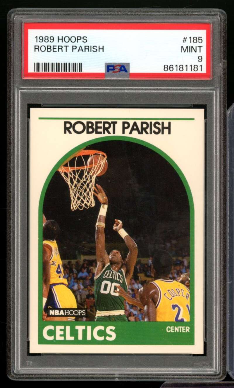 Robert Parish Card 1989-90 Hoops #185 PSA 9 Image 1