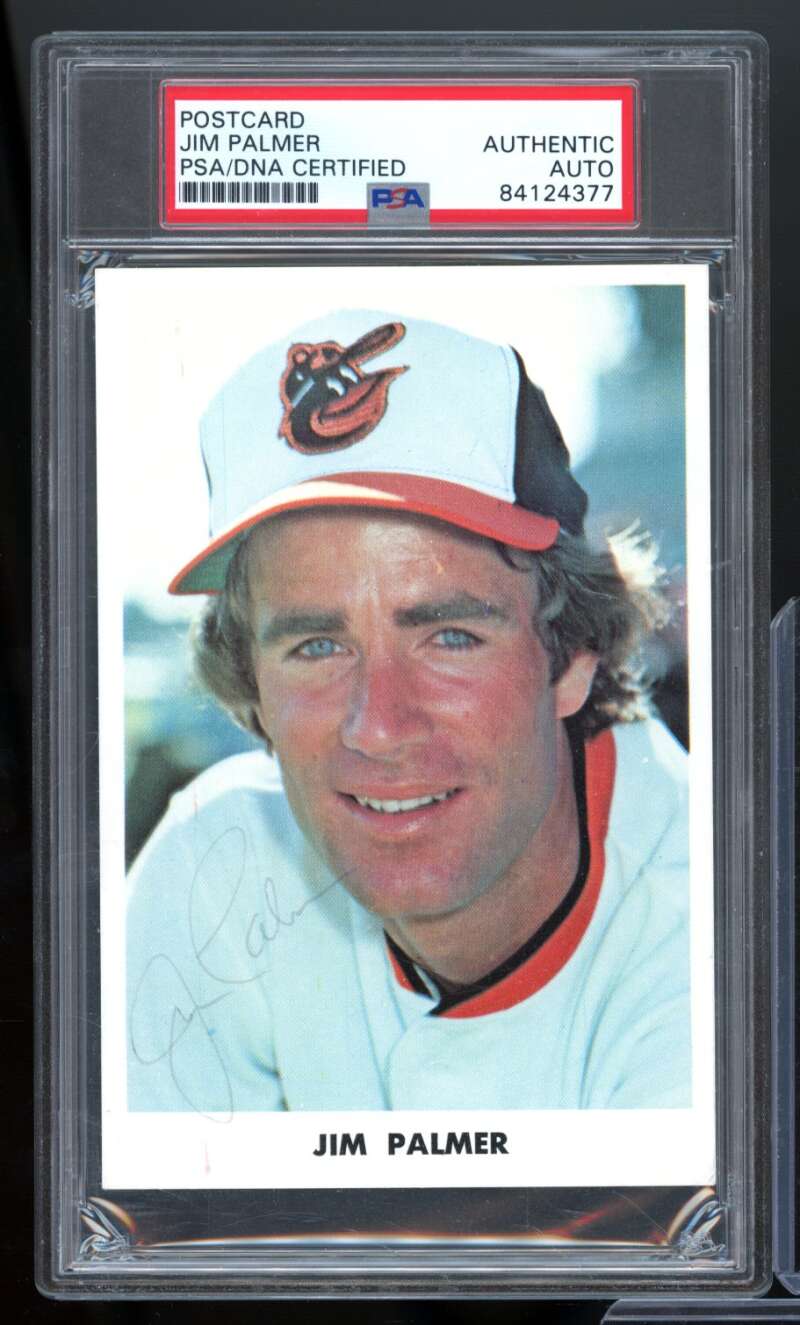 Jim Palmer Card 1976 Postcard #nno PSA/DNA Certified Authentic Auto Image 1