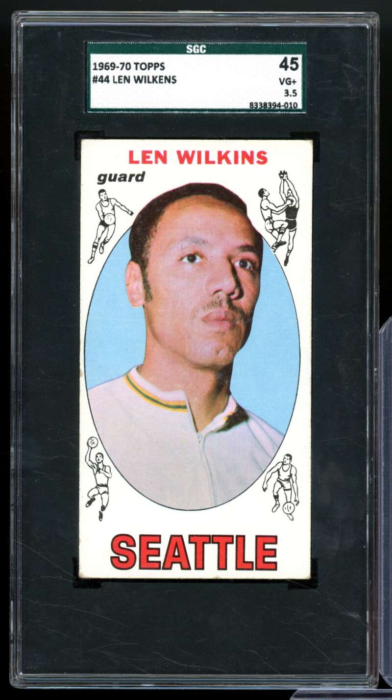 Len Wilkens Card 1969-70 Topps #44 SGC 3.5 Image 1