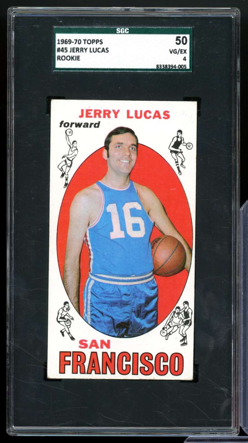 Jerry Lucas Rookie Card 1969-70 Topps #50 SGC 4 Image 1