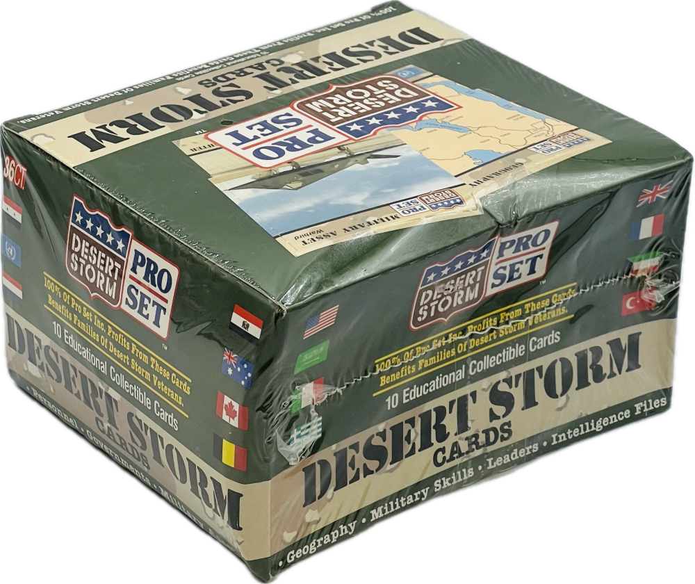 1990-91 Pro Set Desert Storm Cards Box Image 2