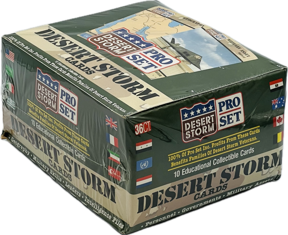 1990-91 Pro Set Desert Storm Cards Box Image 3