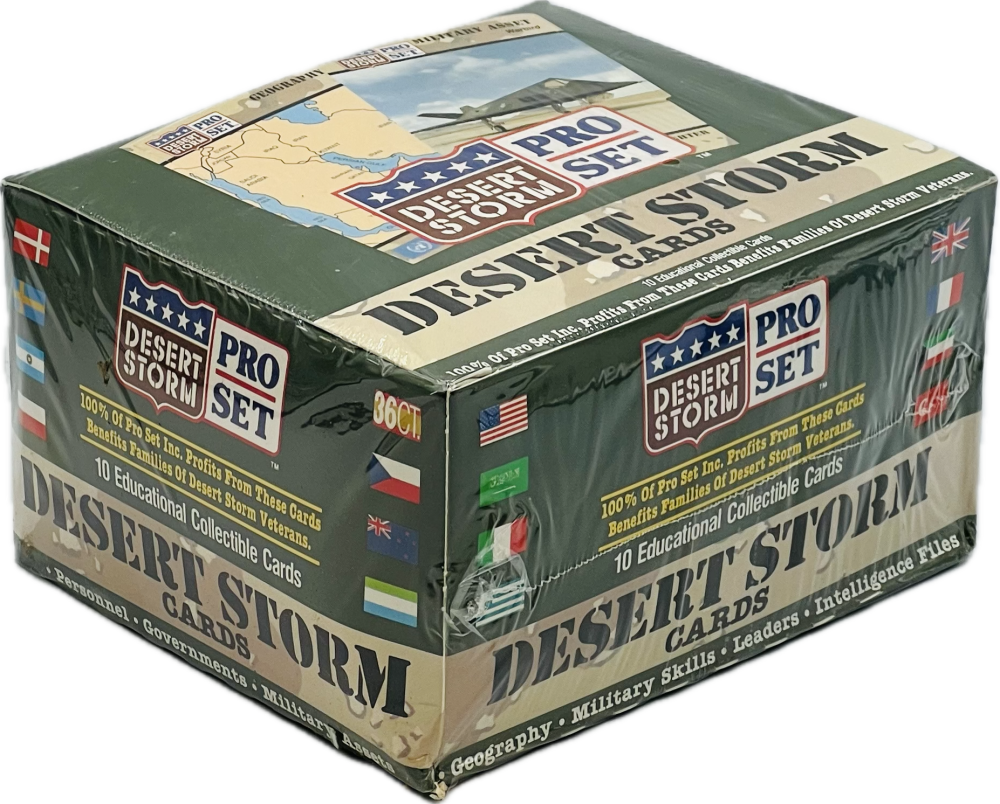 1990-91 Pro Set Desert Storm Cards Box Image 1