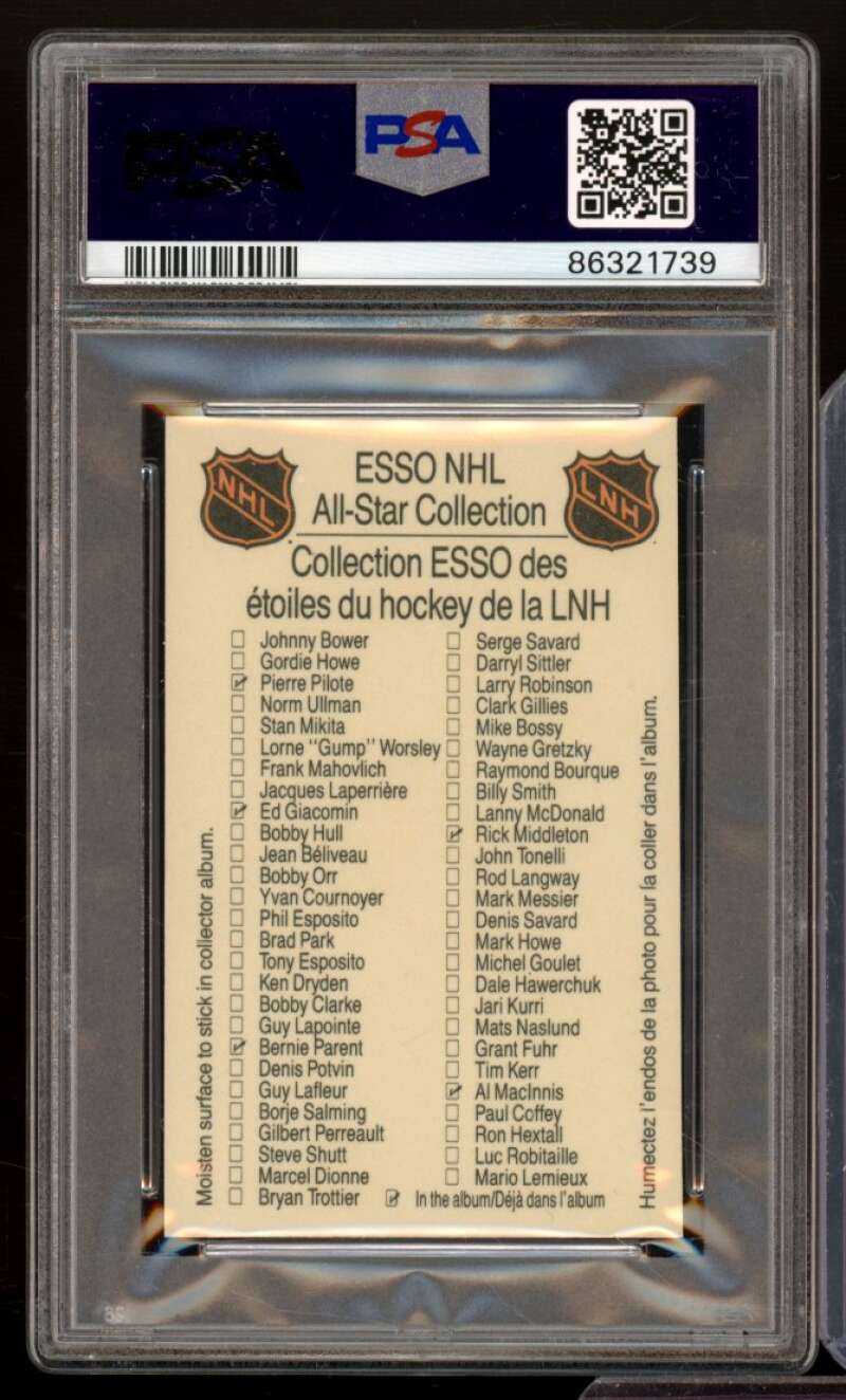 Mark Messier Card 1988-89 Esso All-Stars #nno PSA 9 Image 2