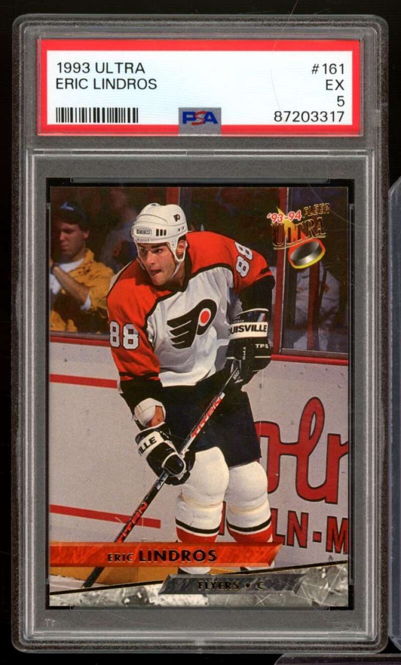 Eric Lindros Card 1993-94 Ultra #161 PSA 5 Image 1