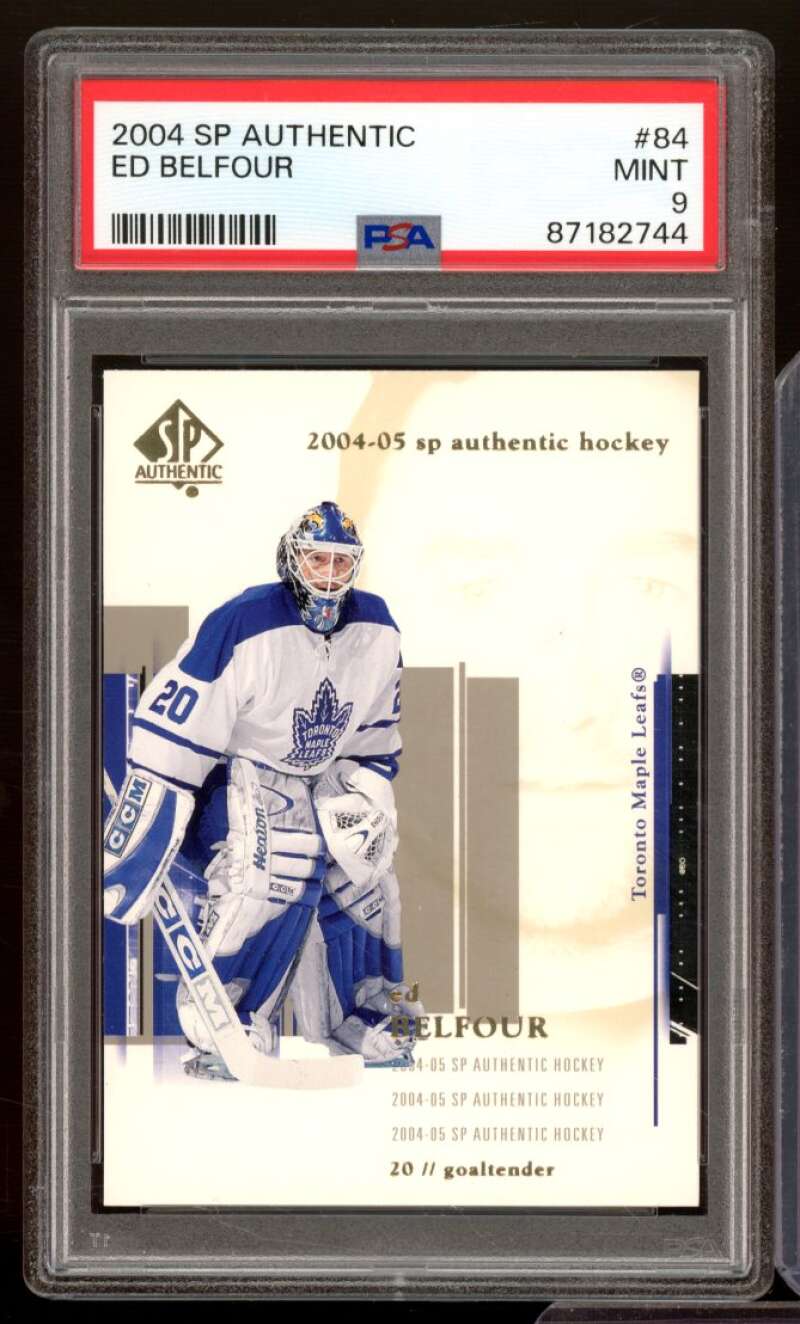 Ed Belfour Card 2004-05 SP Authentic (pop 3) #84 PSA 9 Image 1