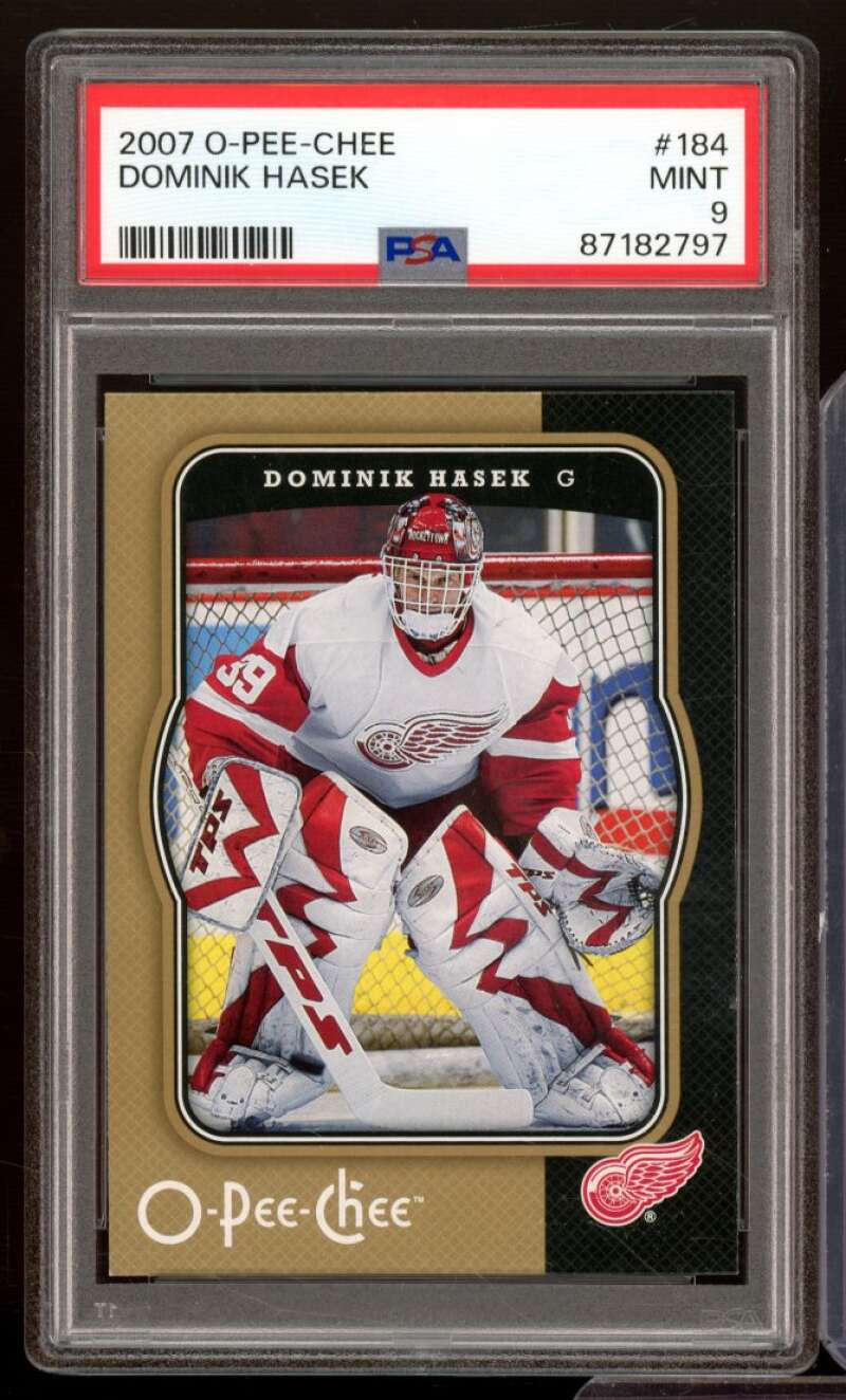 Dominik Hasek Card 2007-08 O-Pee-Chee (pop 1) #184 PSA 9 Image 1