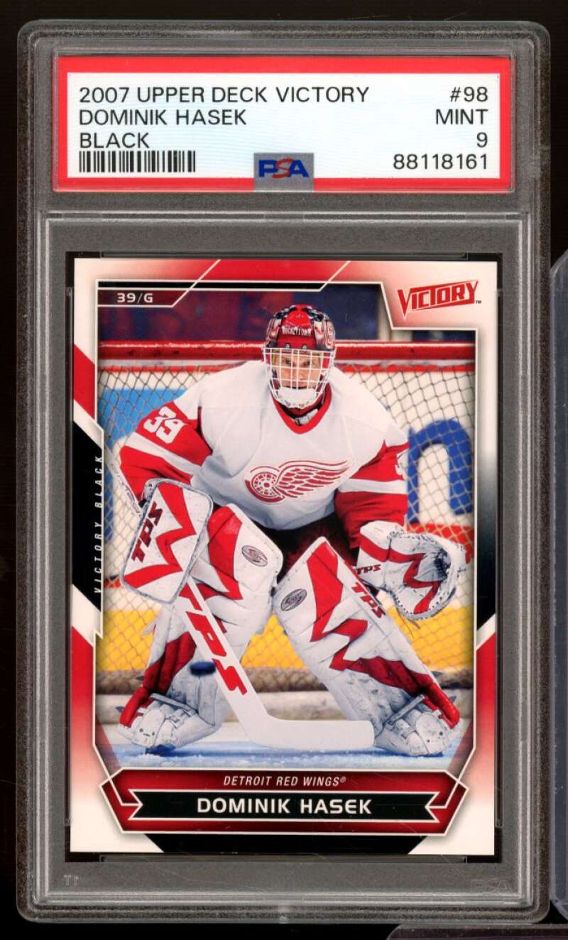 Dominik Hasek Card 2007-08 Upper Deck Victory #98 PSA 9 Image 1