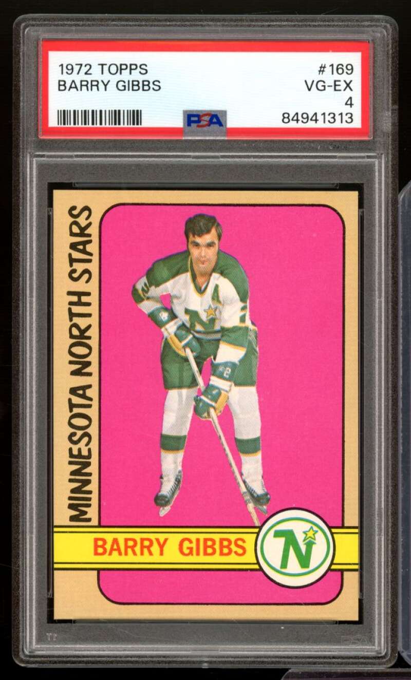 Barry Gibbs Rookie Card 1972-73 Topps #169 PSA 4 Image 1