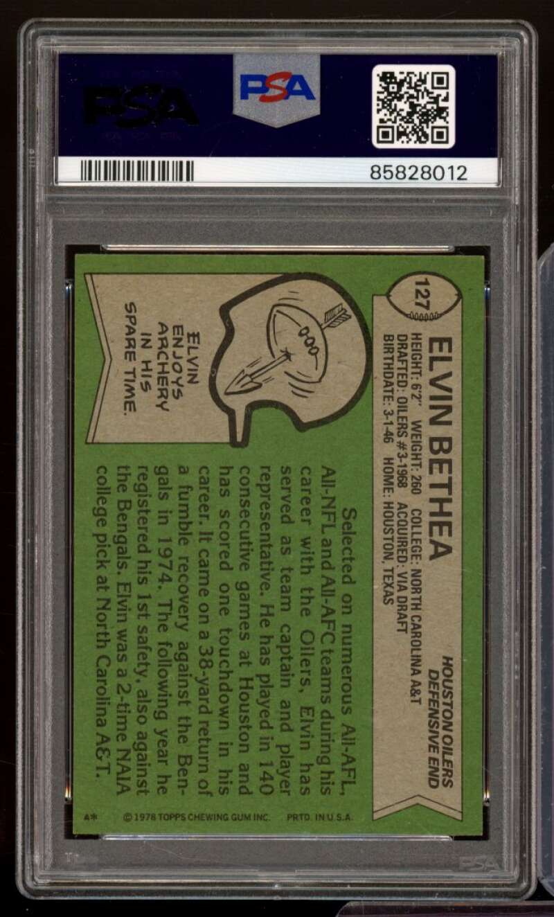 Elvin Bethea Card 1978 Topps #127 PSA 5 Image 2