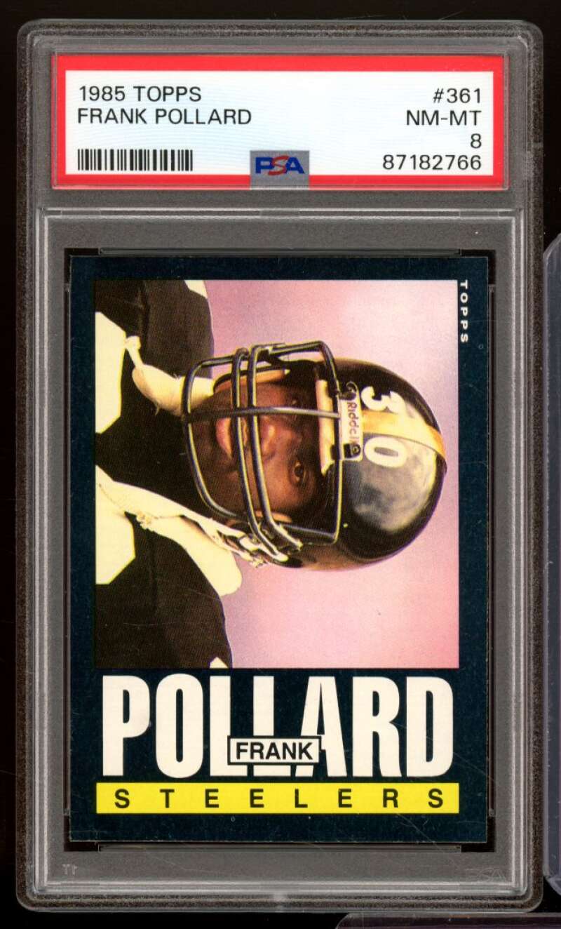 Frank Pollard Card 1985 Topps #361 PSA 8 Image 1