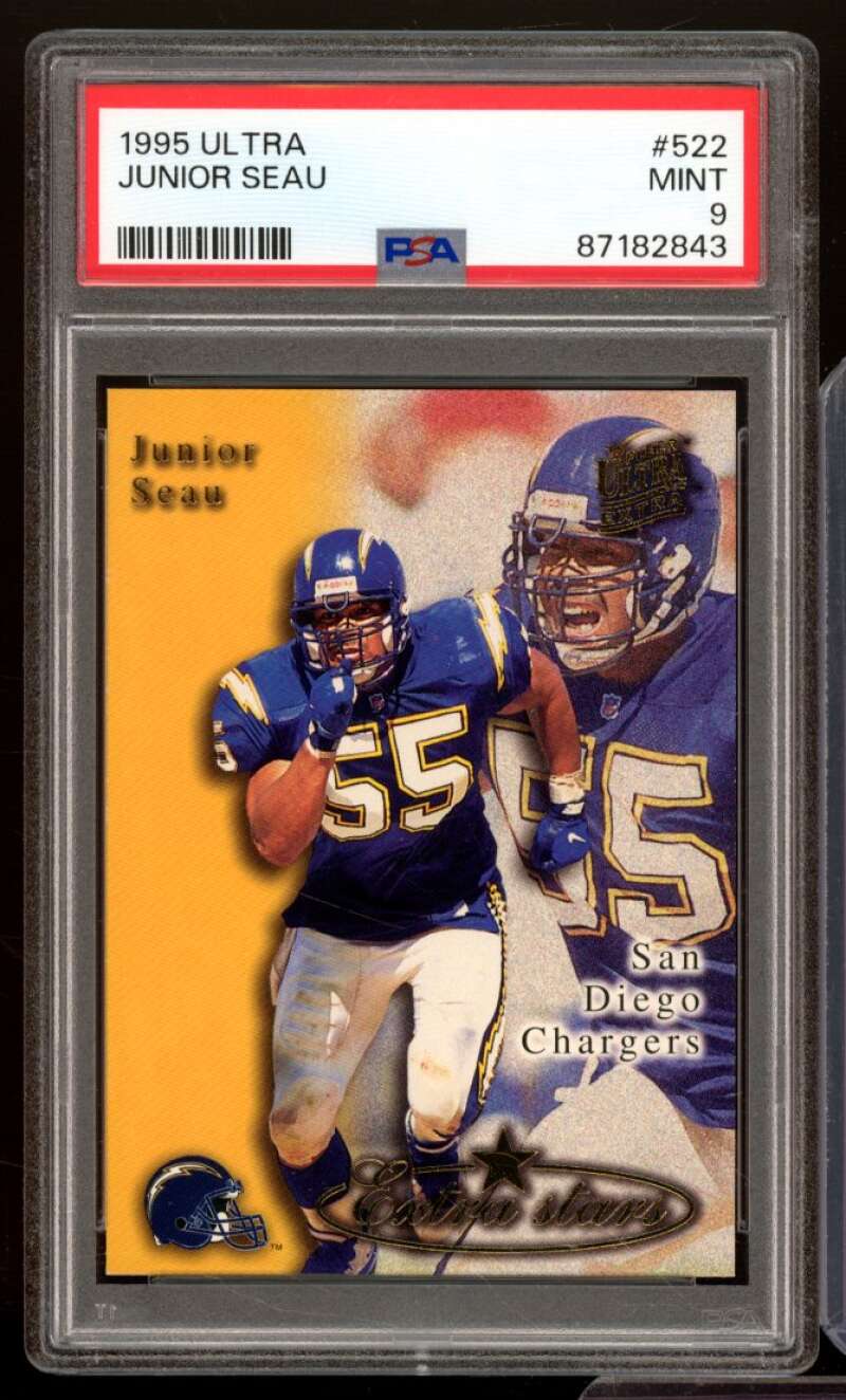 Junior Seau Card 1995 Ultra (pop 2) #522 PSA 9 Image 1