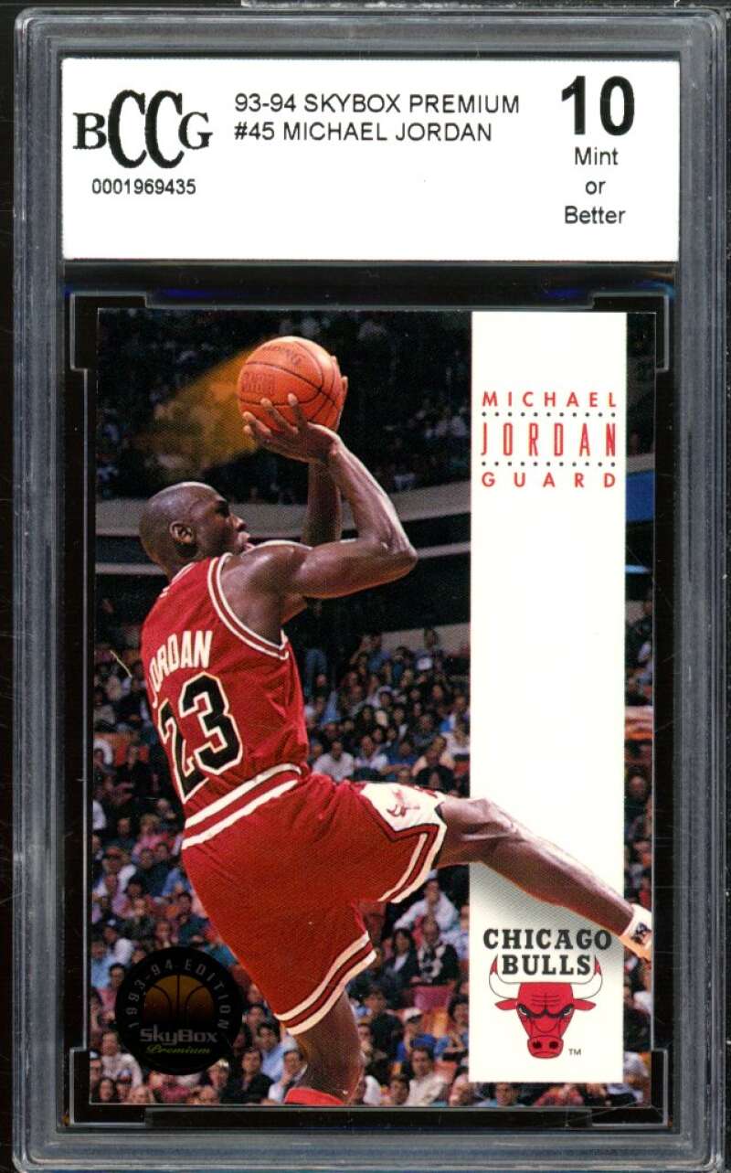 1993-94 SkyBox Premium #45 Michael Jordan Card BGS BCCG 10 Mint+ Image 1