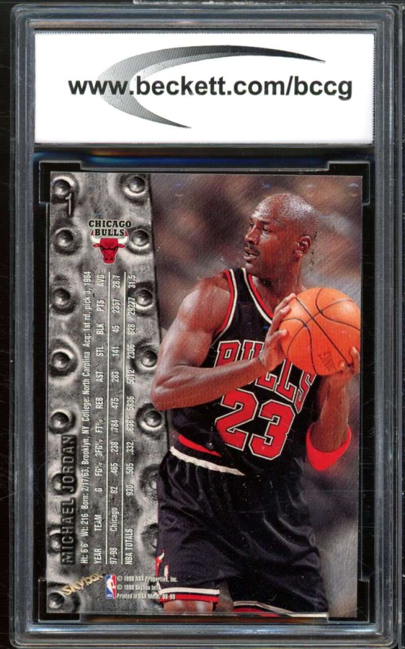 1998-99 Metal Universe #1 Michael Jordan Card BGS BCCG 10 Mint+ Image 2