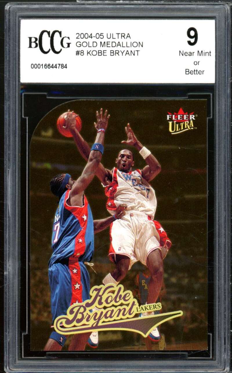 2004-05 Ultra Gold Medallion #8 Kobe Bryant BGS BCCG 9 Near Mint+ Image 1