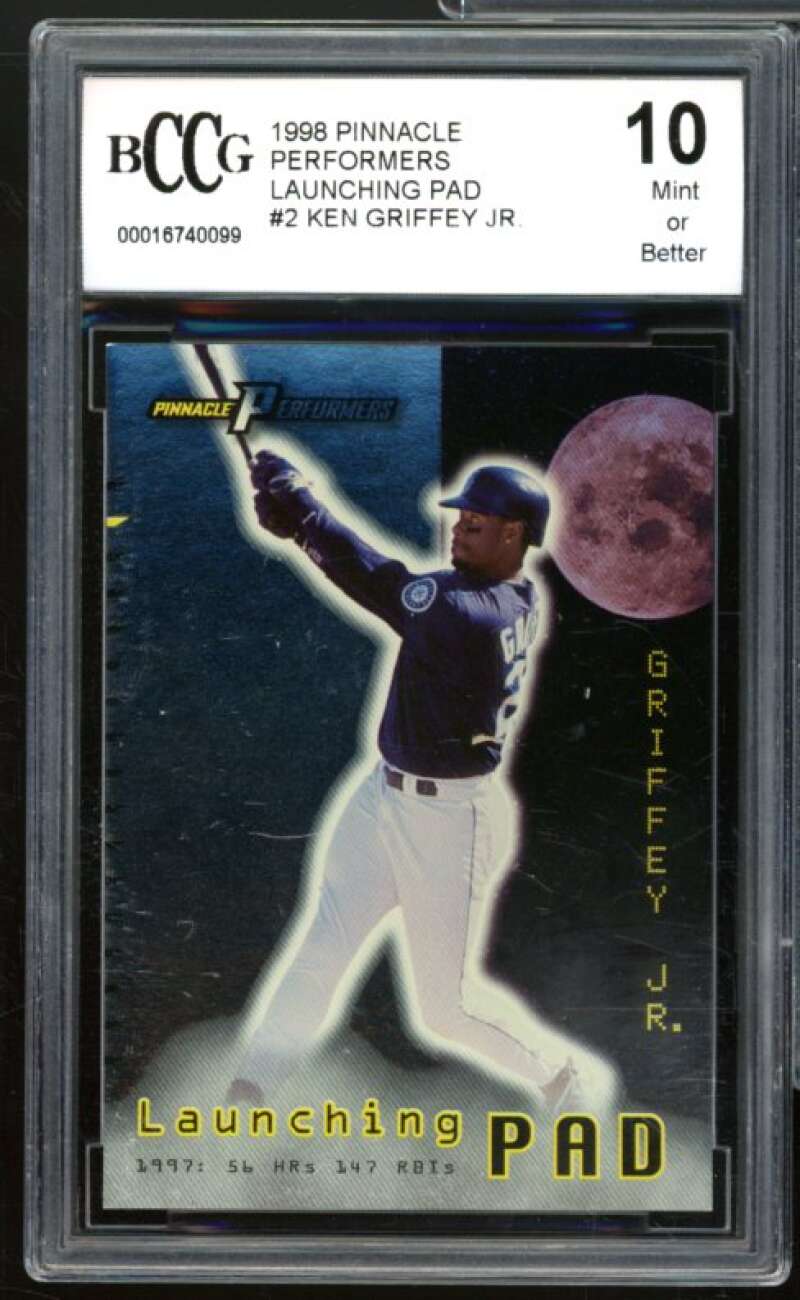 1998 Pinnacle Performers Launching Pad #2 Ken Griffey Jr. Card BGS BCCG 10 Mint+ Image 1