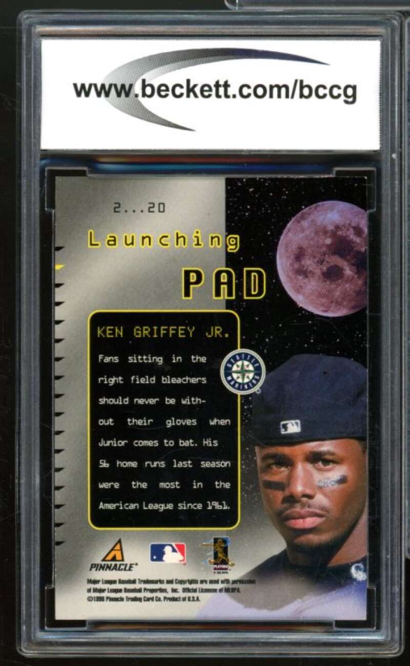 1998 Pinnacle Performers Launching Pad #2 Ken Griffey Jr. Card BGS BCCG 10 Mint+ Image 2