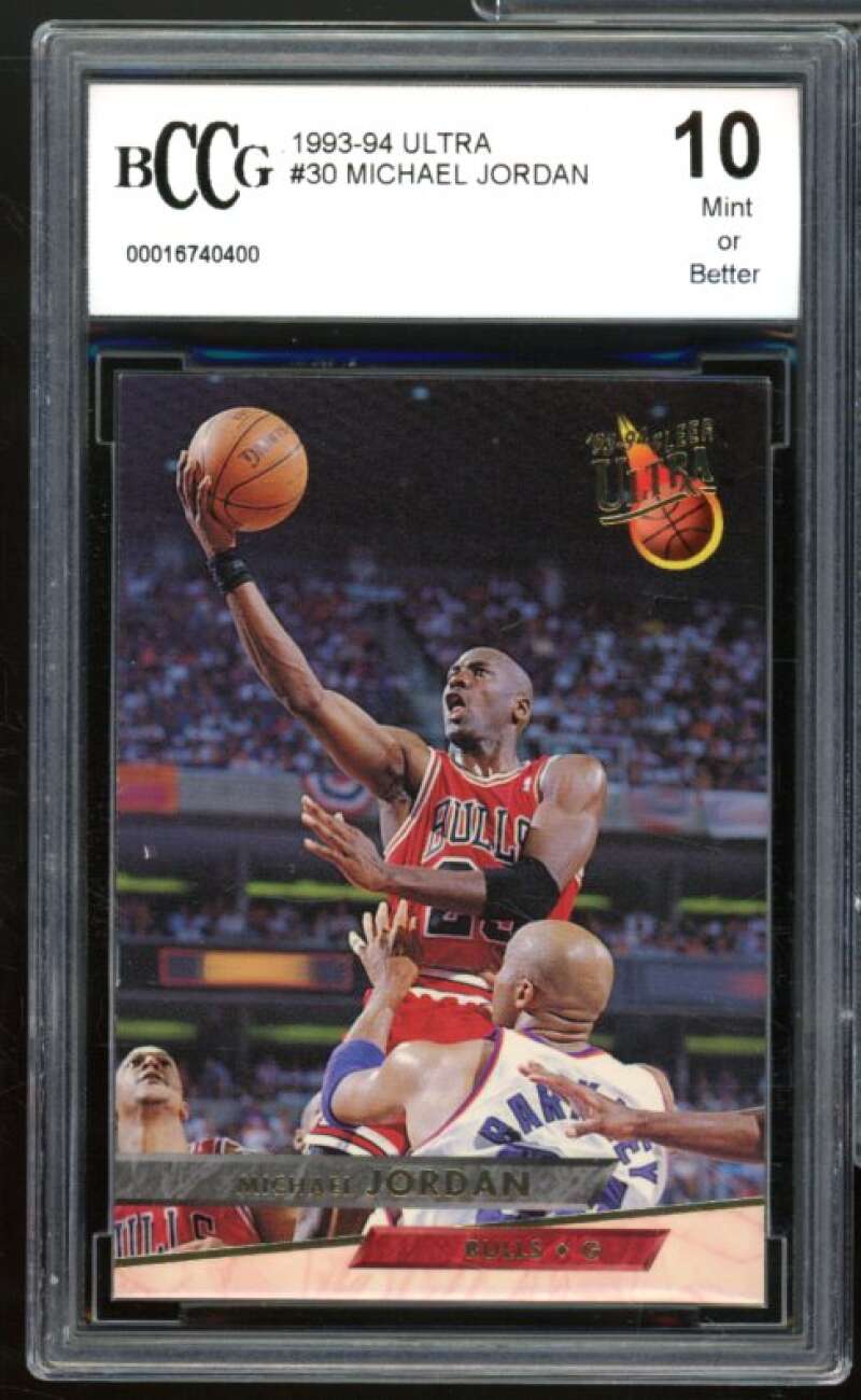 1993-94 Ultra #30 Michael Jordan Card BGS BCCG 10 Mint+ Image 1