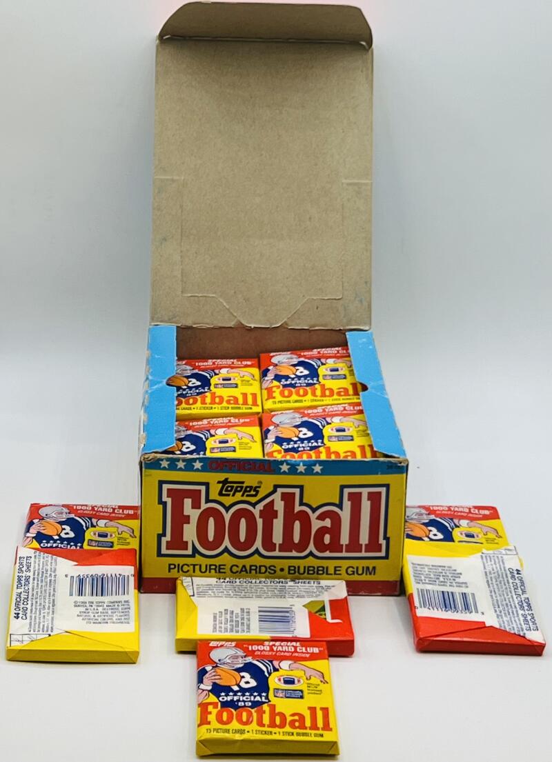 1989 Topps Football Wax Box Image 1