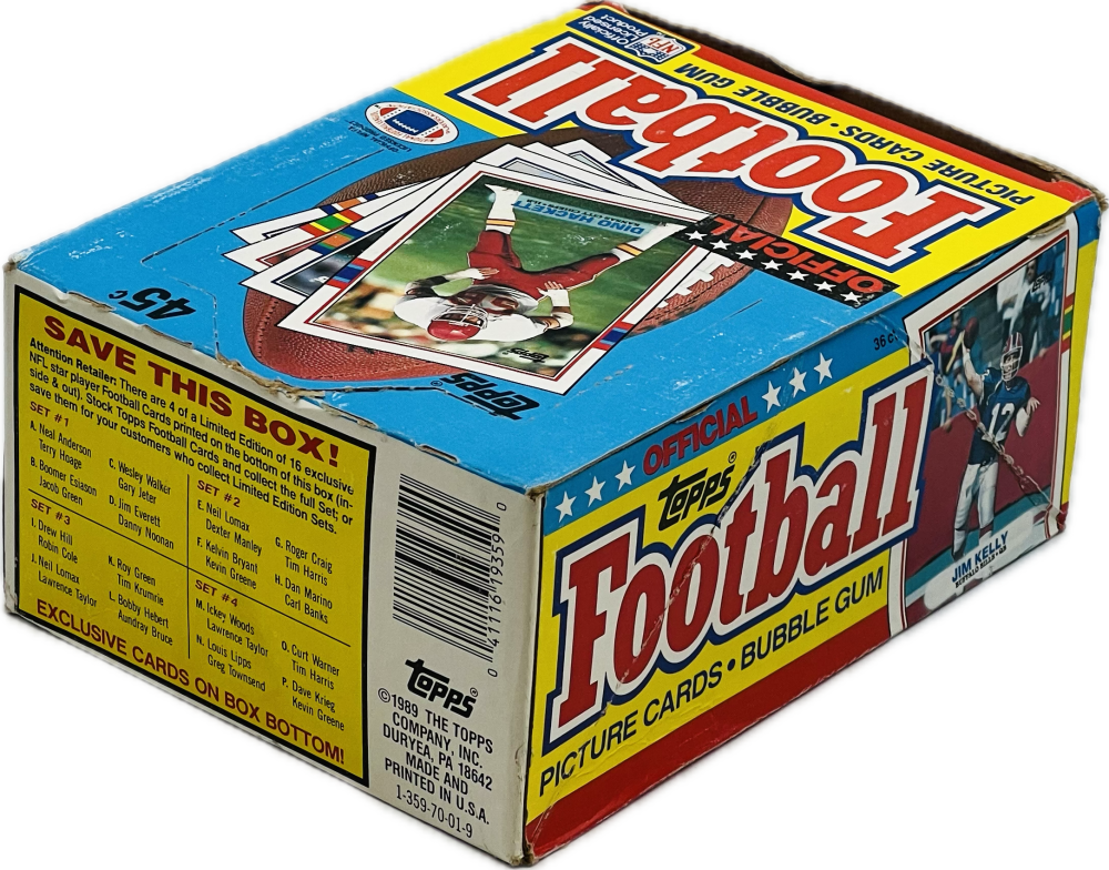 1989 Topps Football Wax Box Image 4