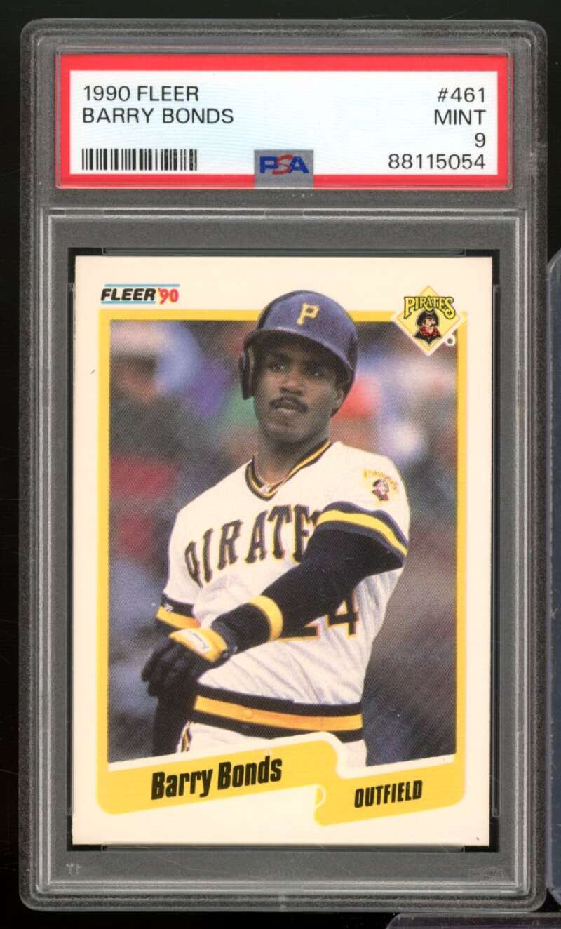 Barry Bonds Card 1990 Fleer #461 PSA 9 Image 1