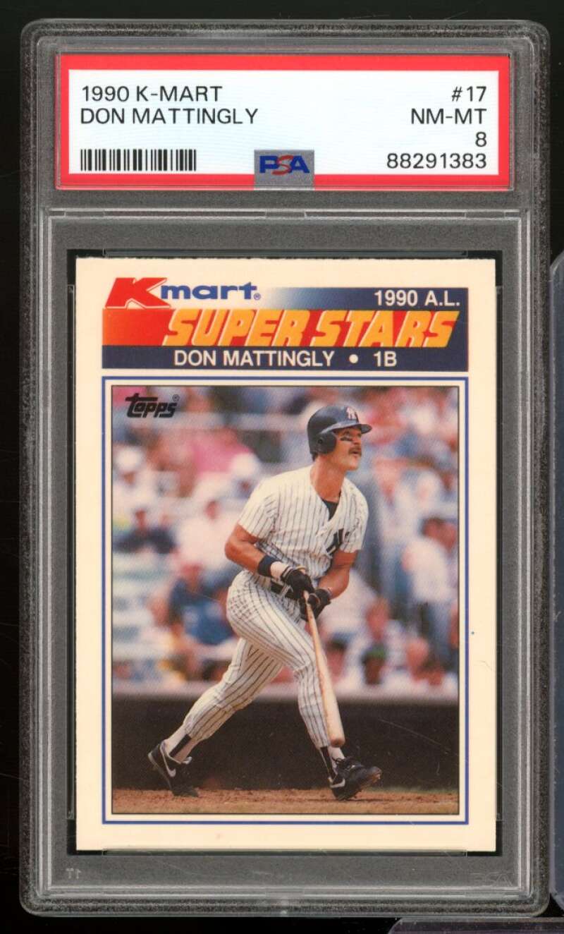 Don Mattingly Card 1990 K-Mart #17 PSA 8 Image 1