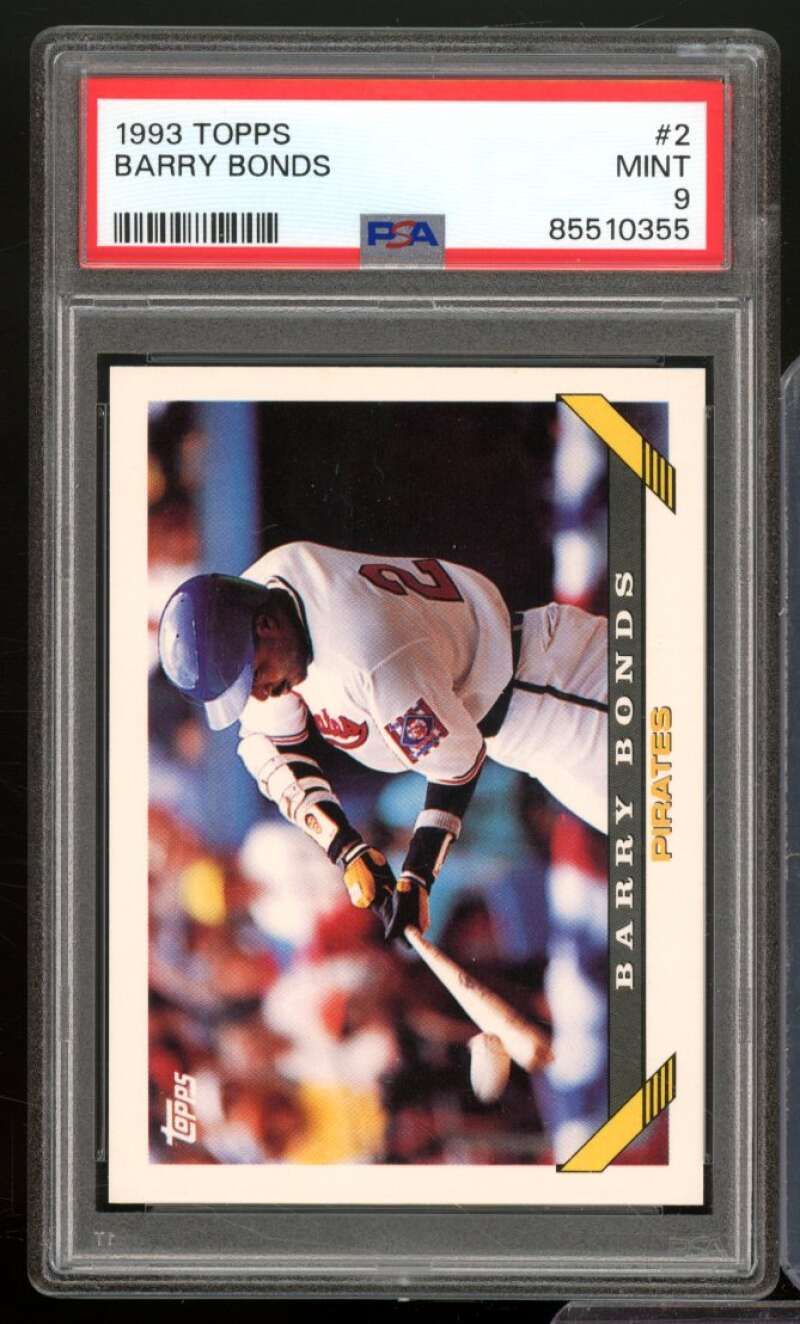 Barry Bonds Card 1993 Topps #2 PSA 9 Image 1