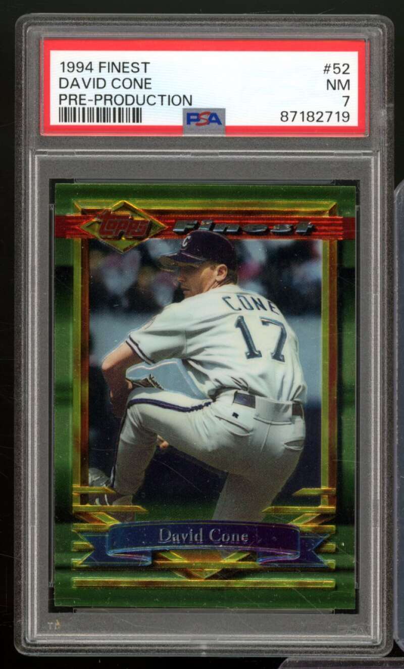 David Cone Card 1994 Finest Pre-Production #52 PSA 7 Image 1