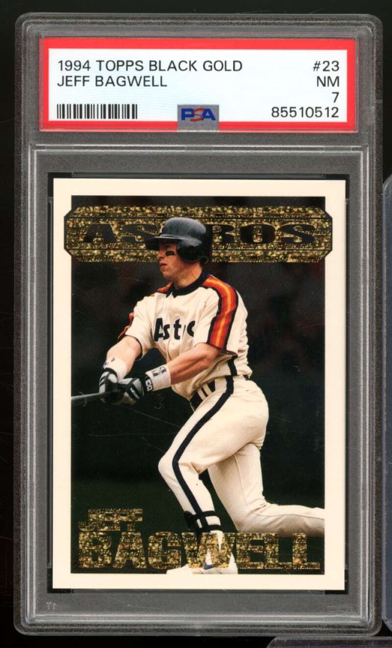 Jeff Bagwell Card 1994 Topps Black Gold #23 PSA 7 Image 1