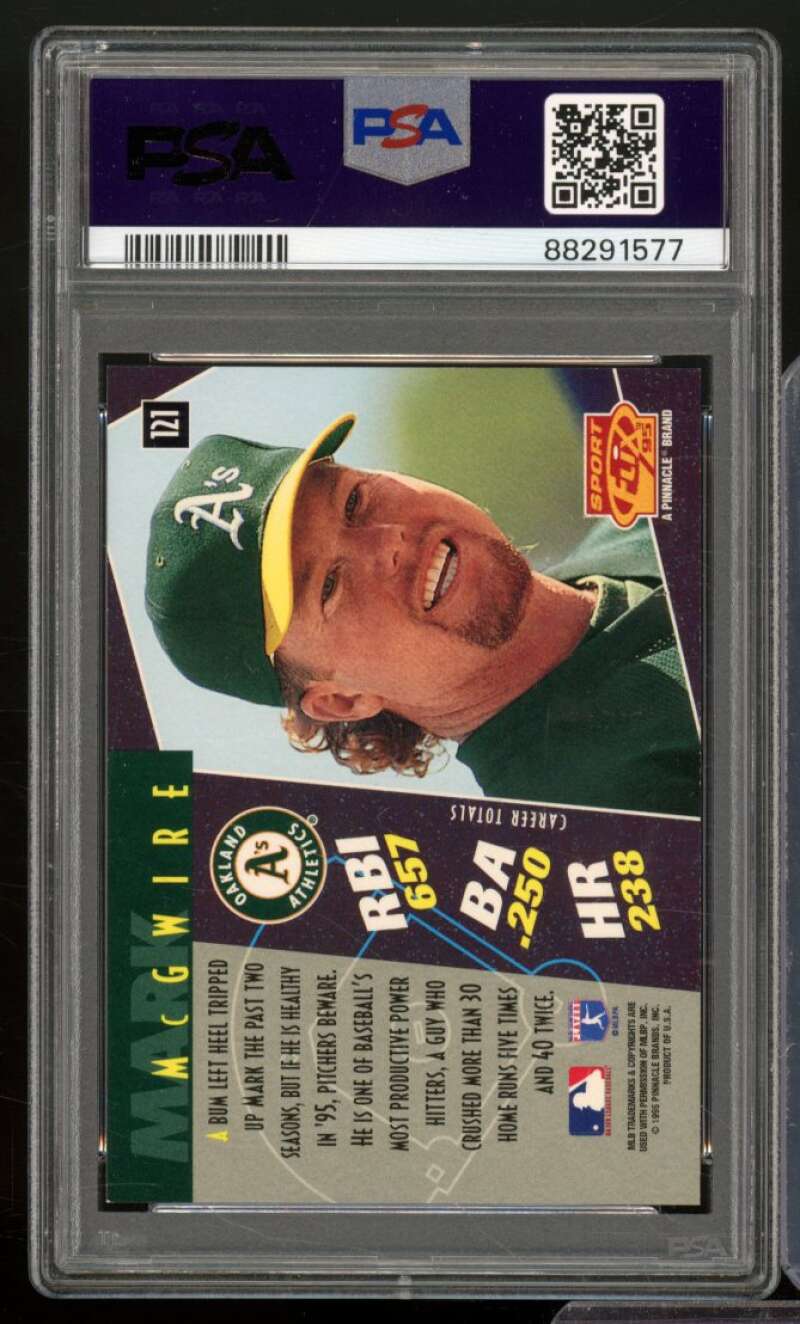 Mark McGwire Card 1995 Sportflix #121 PSA 9 Image 2