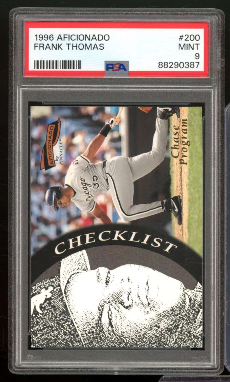 Frank Thomas Card 1996 Aficionado #200 PSA 9 Image 1