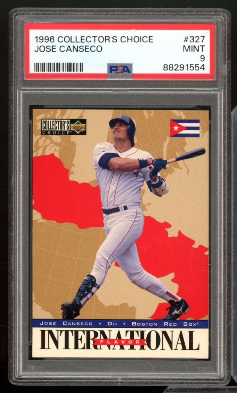 Jose Canseco Card 1996 Collector's Choice #327 PSA 9 Image 1