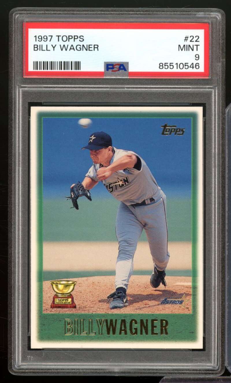 Billy Wagner Card 1997 Topps #22 PSA 9 Image 1