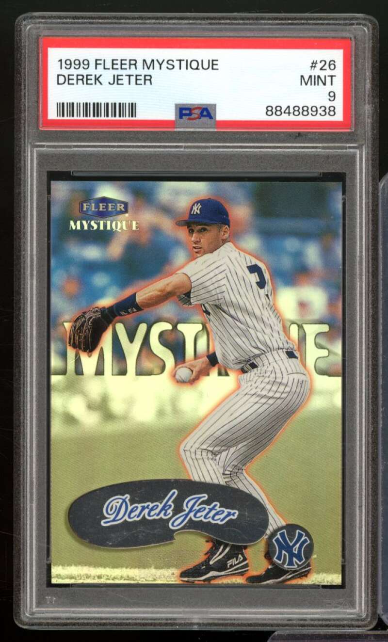 Derek Jeter Card 1999 Fleer Mystique #26 PSA 9 Image 1