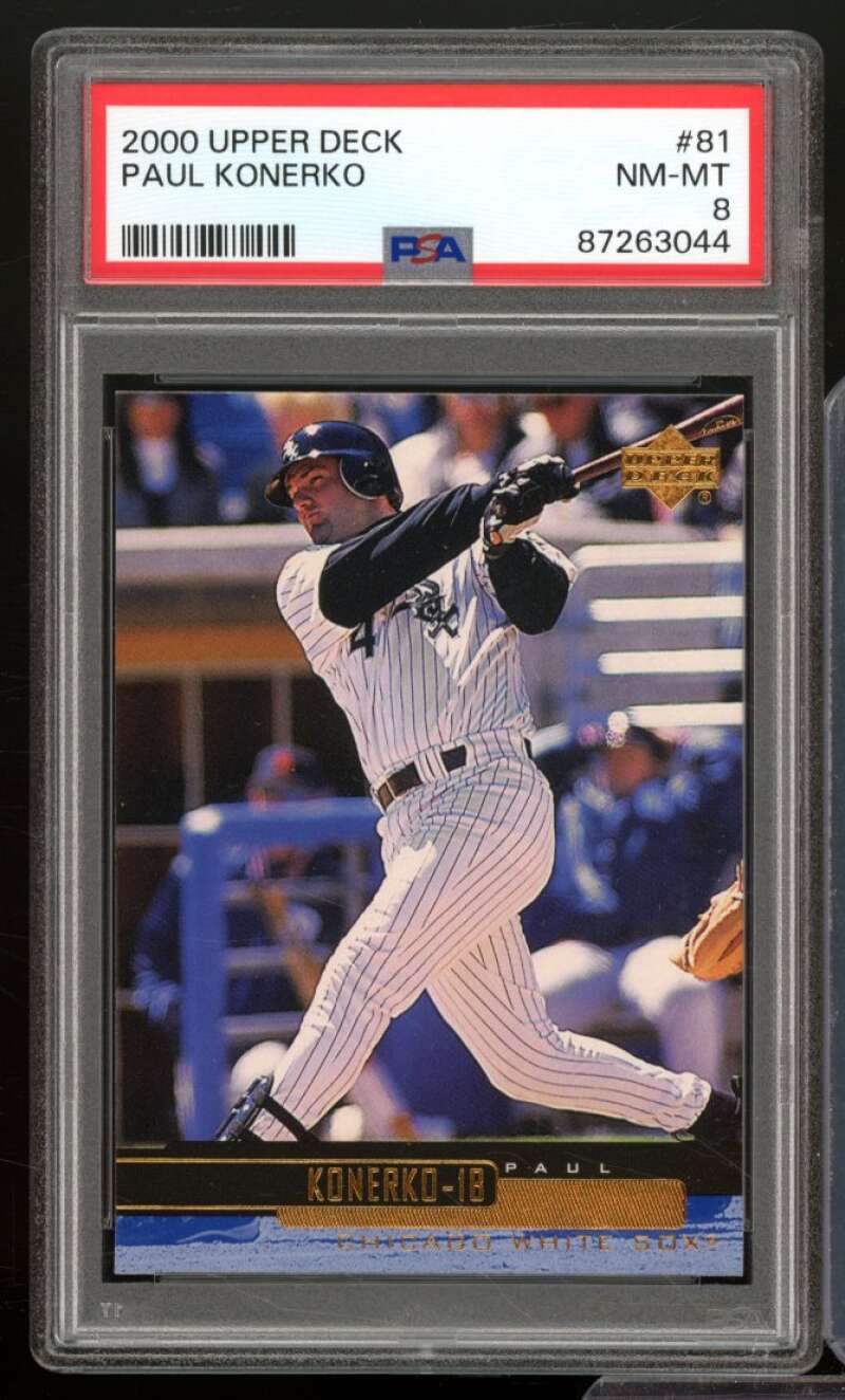 Paul Konerko Card 2000 Upper Deck #81 PSA 8 Image 1