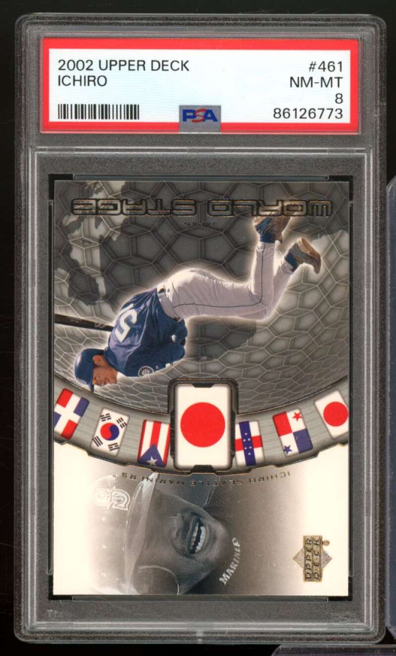 Ichiro Suzuki Card 2002 Upper Deck #461 PSA 8 Image 1