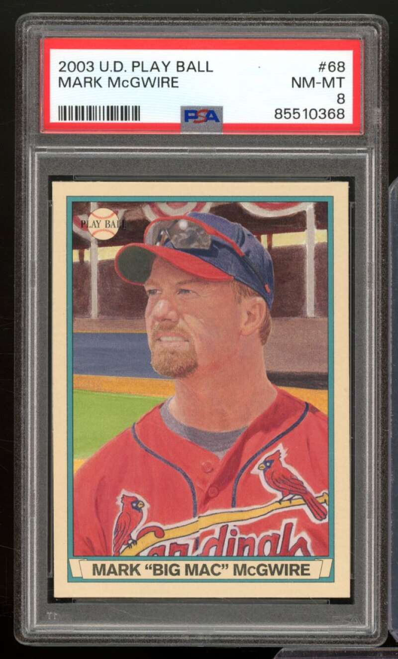 Mark McGwire Card 2003 U.D. Play Ball #68 PSA 8 Image 1