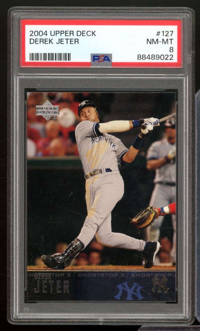 Derek Jeter Card 2004 Upper Deck #127 PSA 8 Image 1