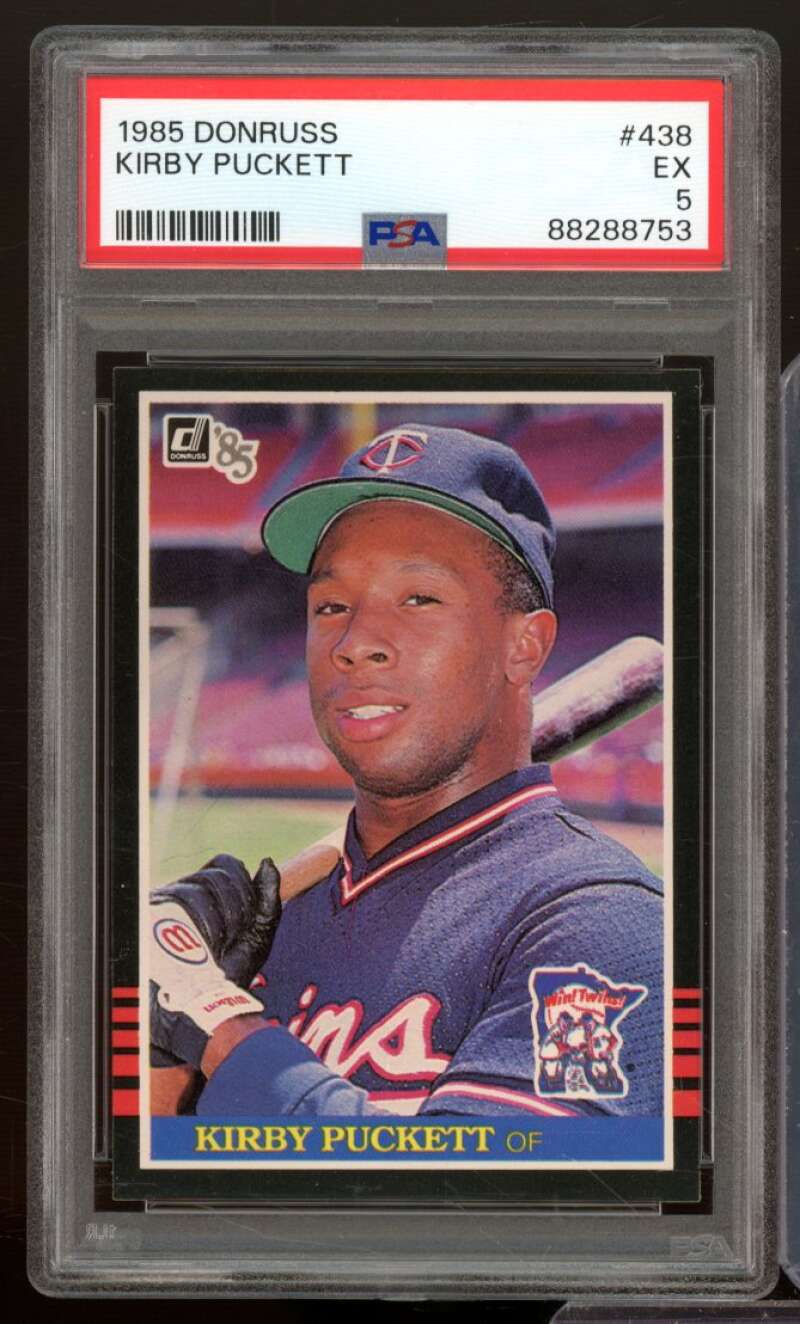 Kirby Puckett Rookie Card 1985 Donruss #438 PSA 5 Image 1